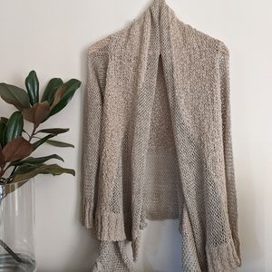 Michael Kors Waterfall Cardigan Tan